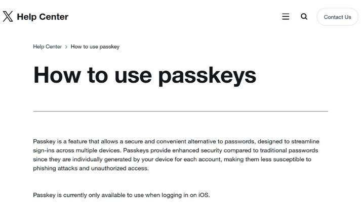 长洲苹果维修店铺分享iOS用户如何通过通行密钥(Passkey)登录 